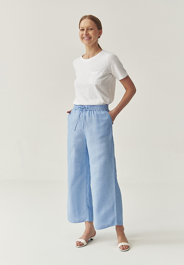 WIDE LEG TROUSERS - PULIO 1 WIDE LEG TROUSERS - PULIO 1 NIEBIESKI 2