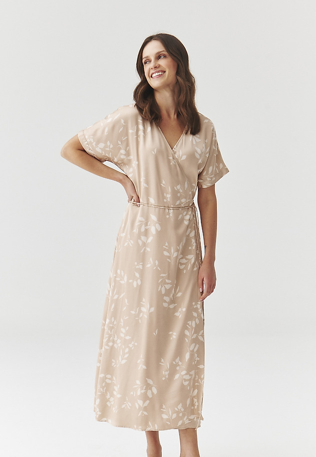 FLORAL PATTERNED ENVELOPE DRESS — ZEREWI FLORAL PATTERNED ENVELOPE DRESS — ZEREWI MULTIKOLOR 1