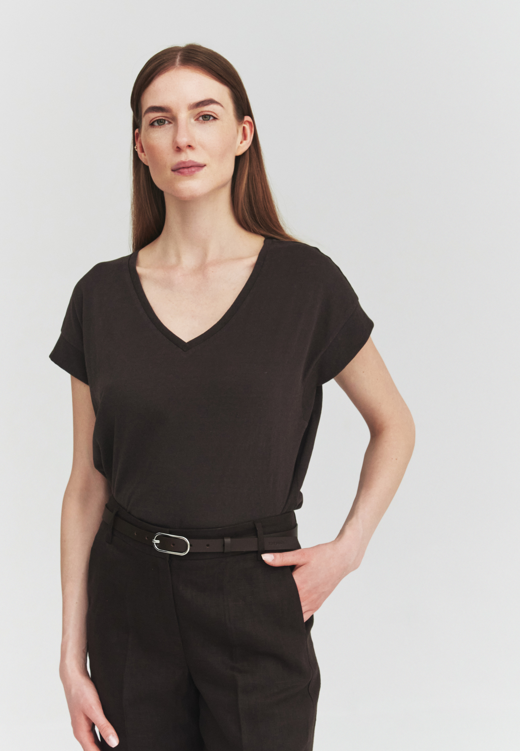 DÁMSKÝ KOŽENÝ OPASEK – LIKERO brazowy 2