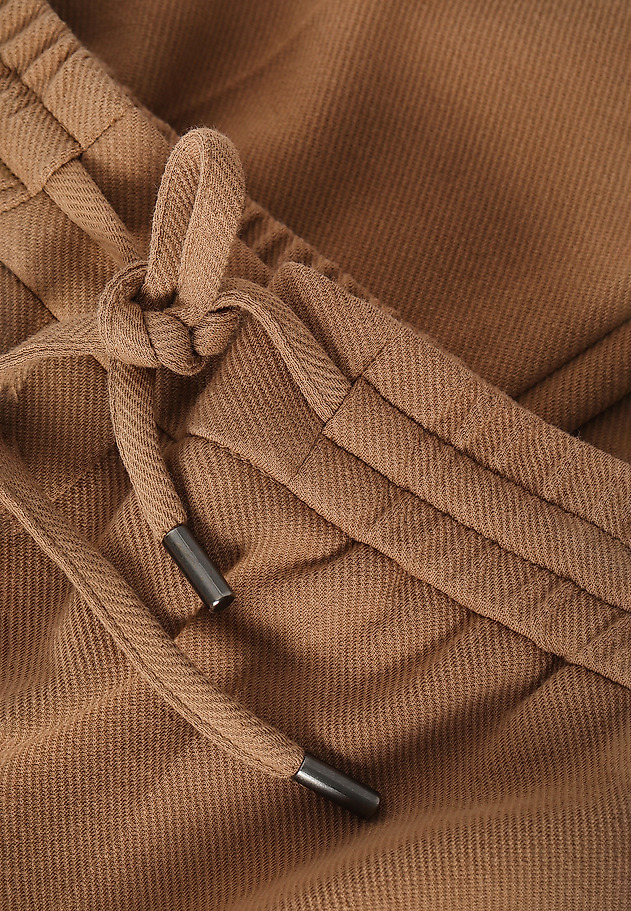 LADIES’ TROUSERS WITH RIBBING IWONE LADIES’ TROUSERS WITH RIBBING IWONE BEŻOWY 8