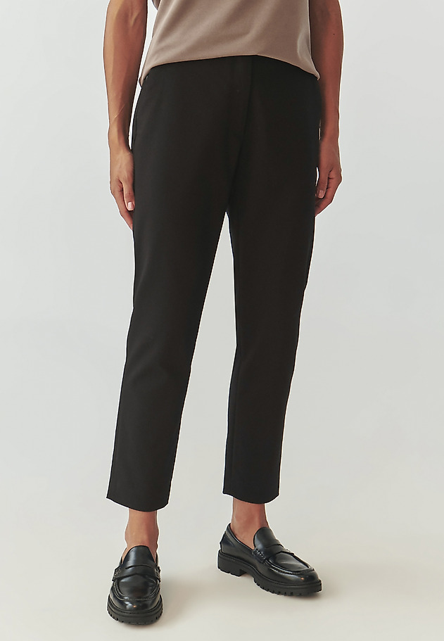 LADIES' FABRIC CIGARETTE PANTS- FILIMI LADIES' FABRIC CIGARETTE PANTS- FILIMI BLACK 4
