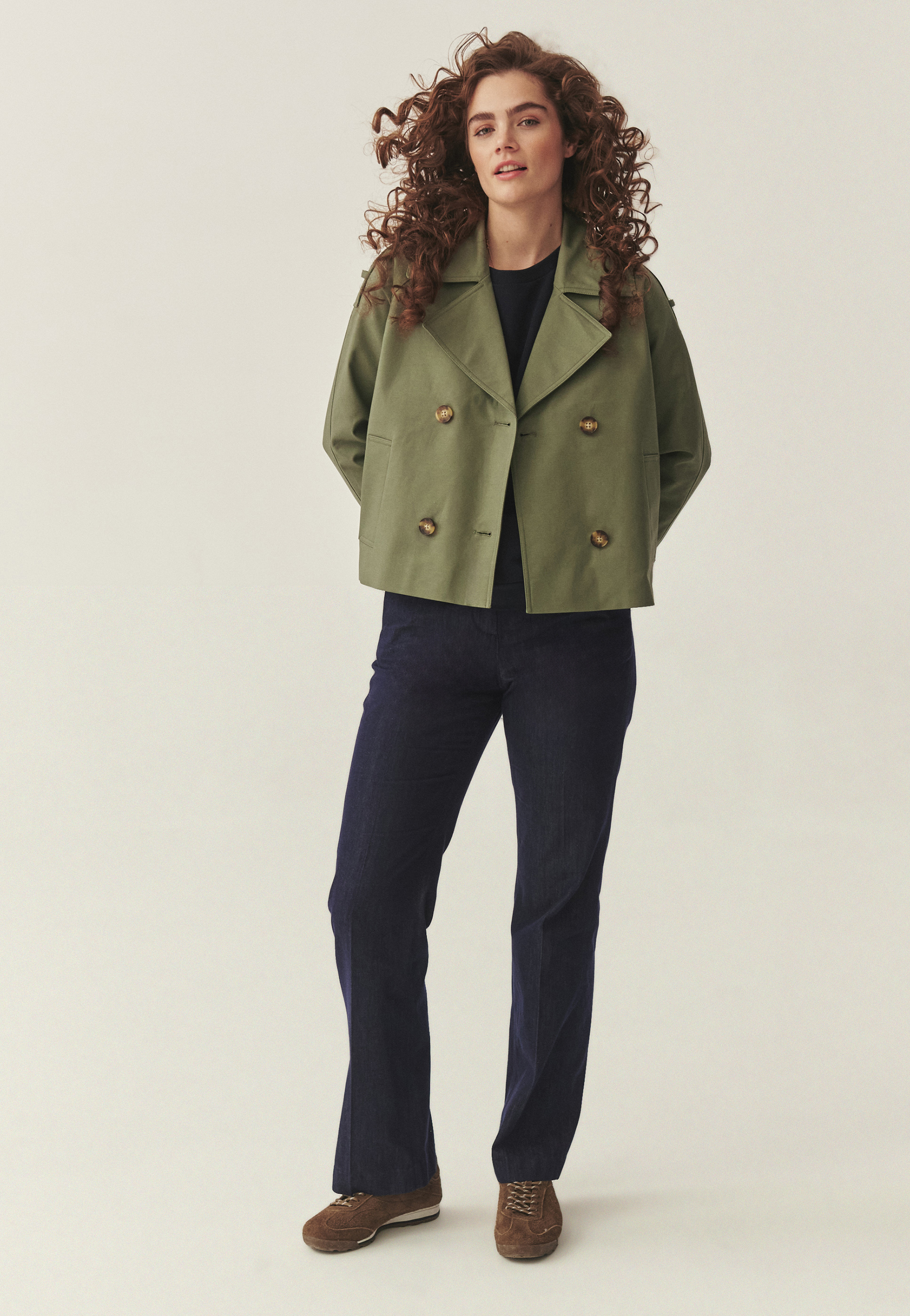 PANTALONI DE COSTUM DIN DENIM - LAURANIA