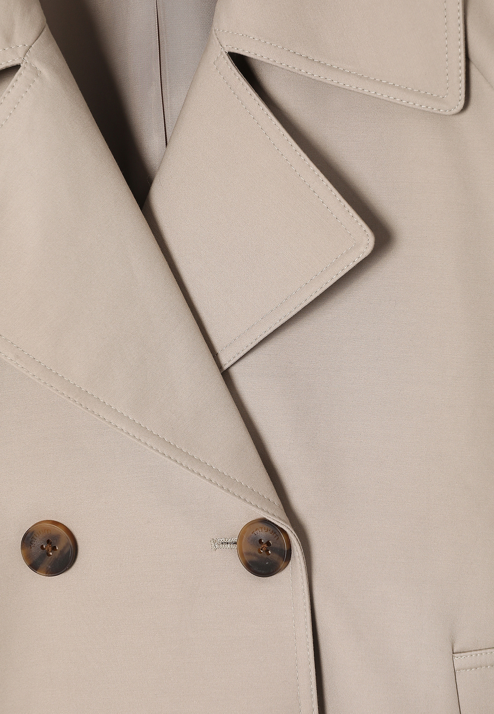 COTTON TRENCH COAT — SERKENI COTTON TRENCH COAT — SERKENI BEIGE 107176