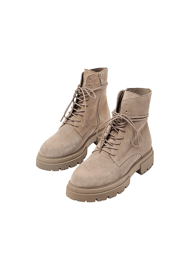 LADIES' SUEDE ANKLE BOOTS BONI LADIES' SUEDE ANKLE BOOTS BONI BEIGE 3