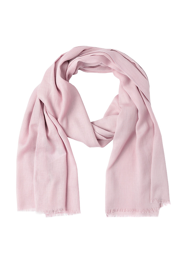 BAWEŁNIANY SZALIK DAMSKI — SENICA BAWEŁNIANY SZALIK DAMSKI — SENICA RÓŻOWY 3