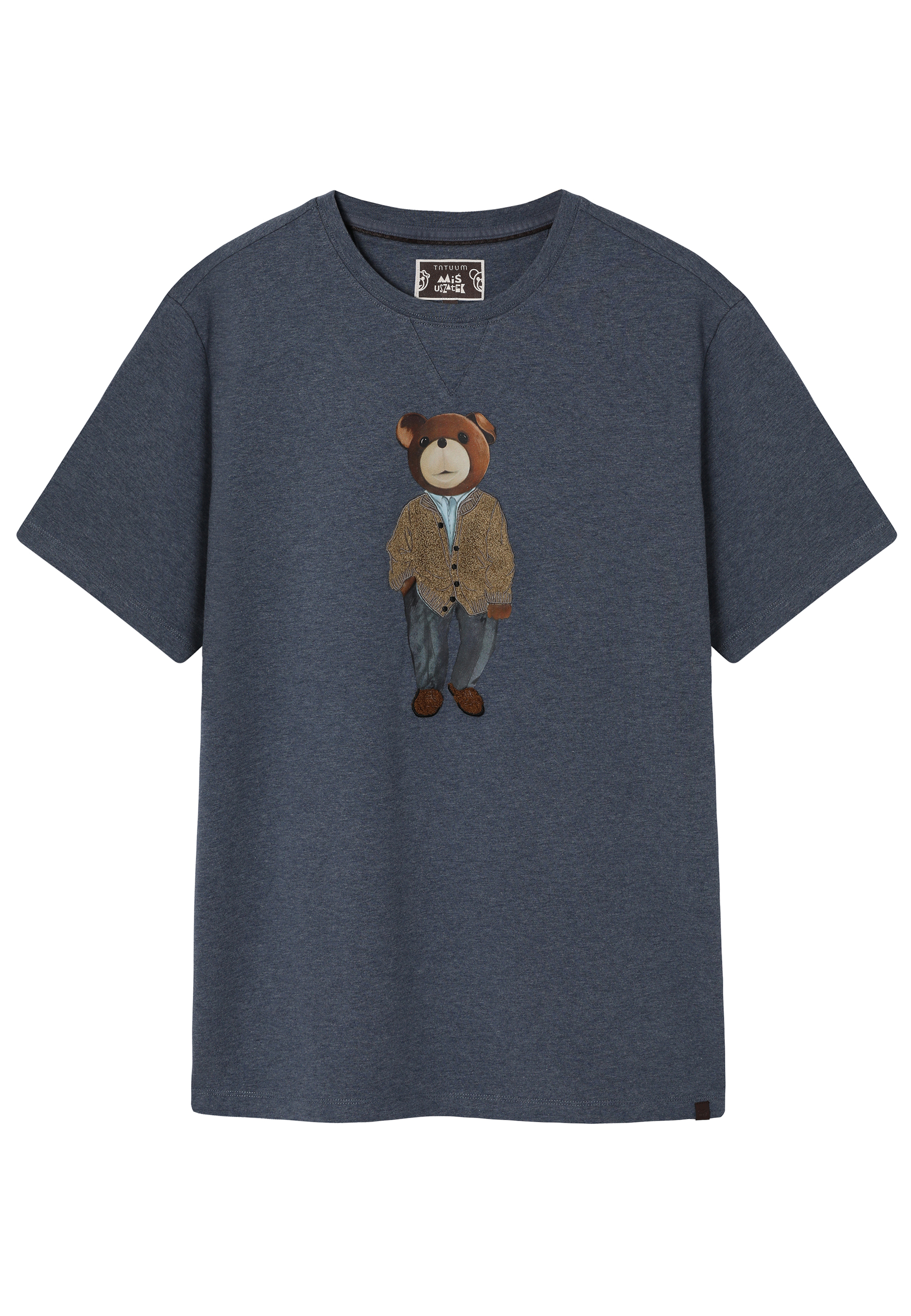 KLASYCZNY T-SHIRT Z BAJKOWYM WZOREM - FRANKO NIEBIESKI 2