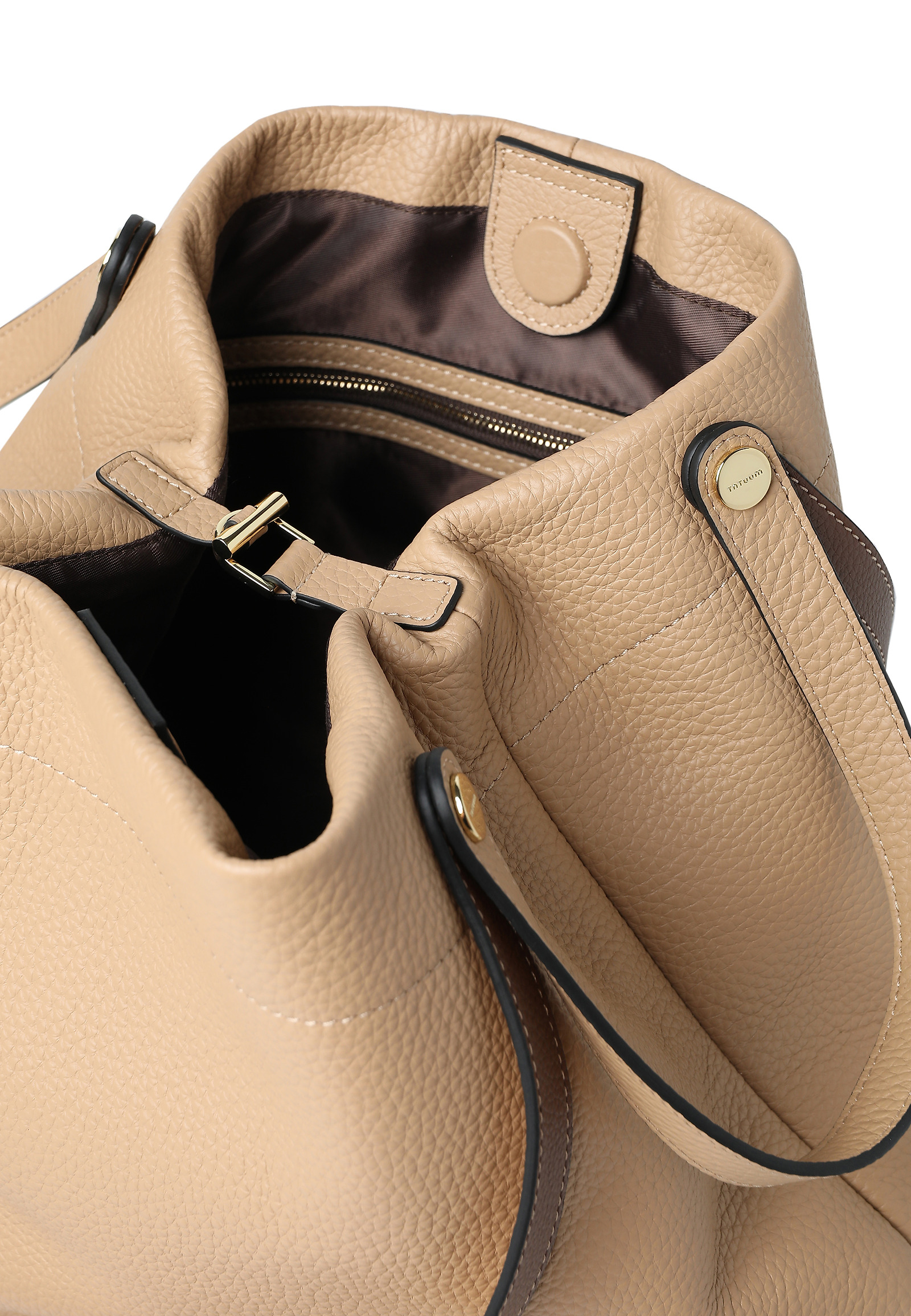 WOMEN'S LEATHER BAG WITH HANDLE- ETERNITY WOMEN'S LEATHER BAG WITH HANDLE- ETERNITY BEIGE 113345