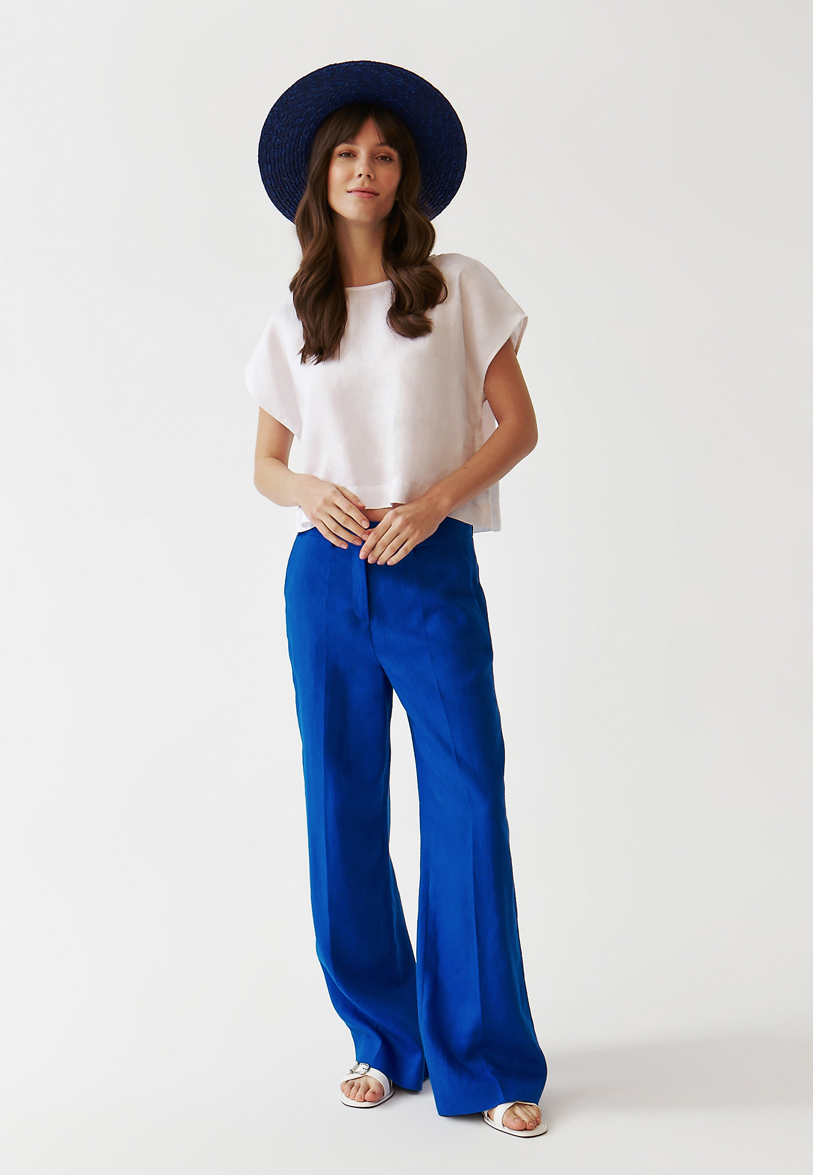 ŽENSKA LANENA BLUZA - KRIKO 1 ŽENSKA LANENA BLUZA - KRIKO 1 BELA 103463