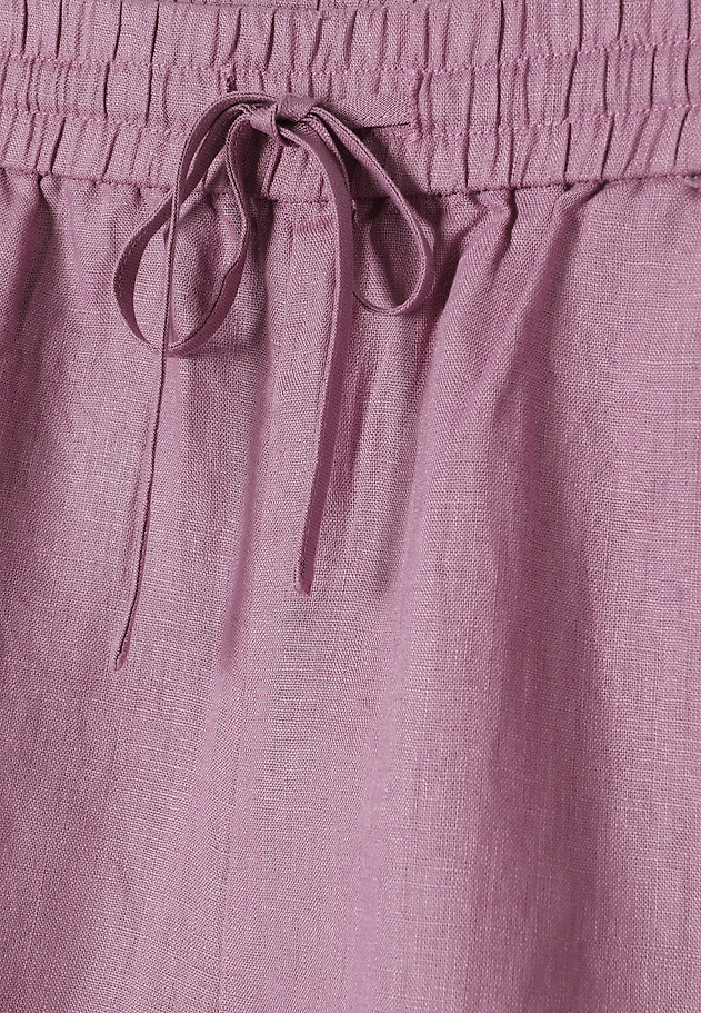 LINEN SHORTS WITH TIES - SEVILLA LINEN SHORTS WITH TIES - SEVILLA FIOLETOWY 5