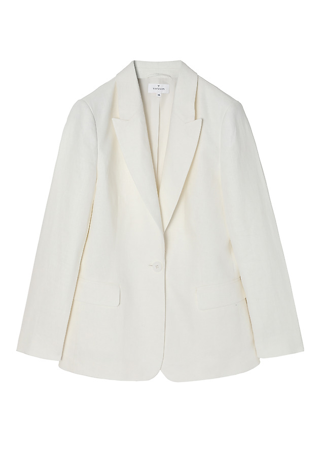 STYLISH LADIES’ LINEN BLAZER - LAMIA 1 STYLISH LADIES’ LINEN BLAZER - LAMIA 1 ECRU 6