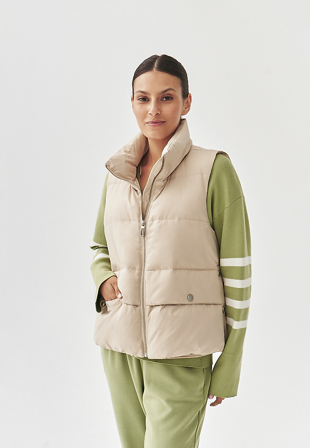 LADIES' PUFF SHORT WAISTCOAT - TREK LADIES' PUFF SHORT WAISTCOAT - TREK BEŻOWY 6