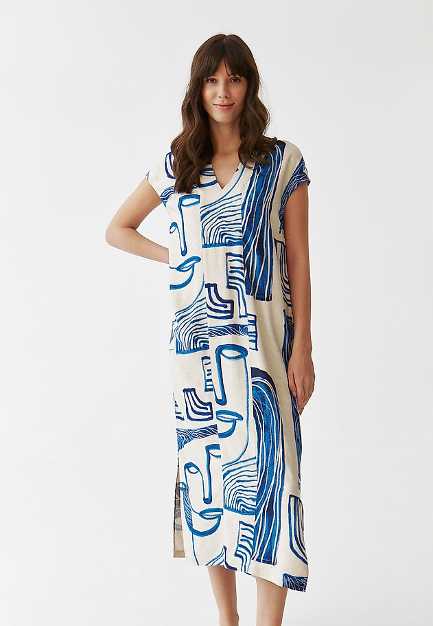 LADIES’ MIDI SLEEVELESS DRESS - SEKWANA 1 LADIES’ MIDI SLEEVELESS DRESS - SEKWANA 1 MULTIKOLOR 2