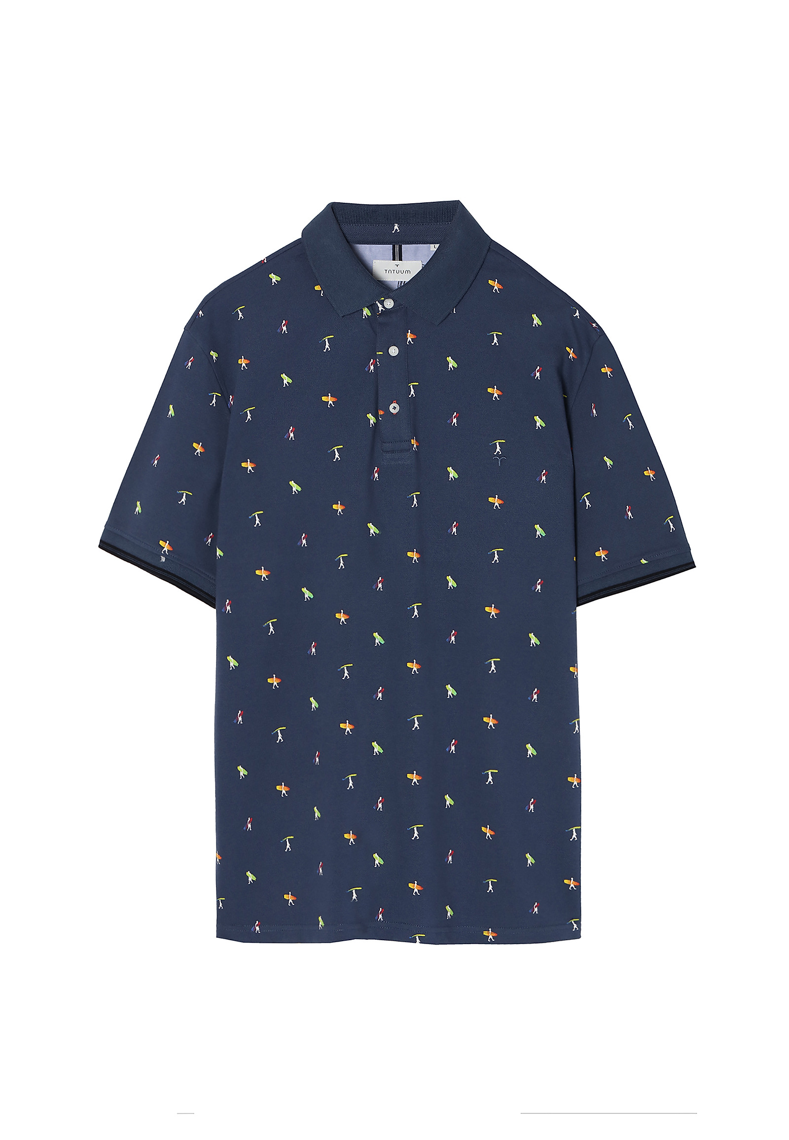 MEN'S COTTON POLO SHIRT JAY 8 MEN'S COTTON POLO SHIRT JAY 8 NAVY BLUE 79080