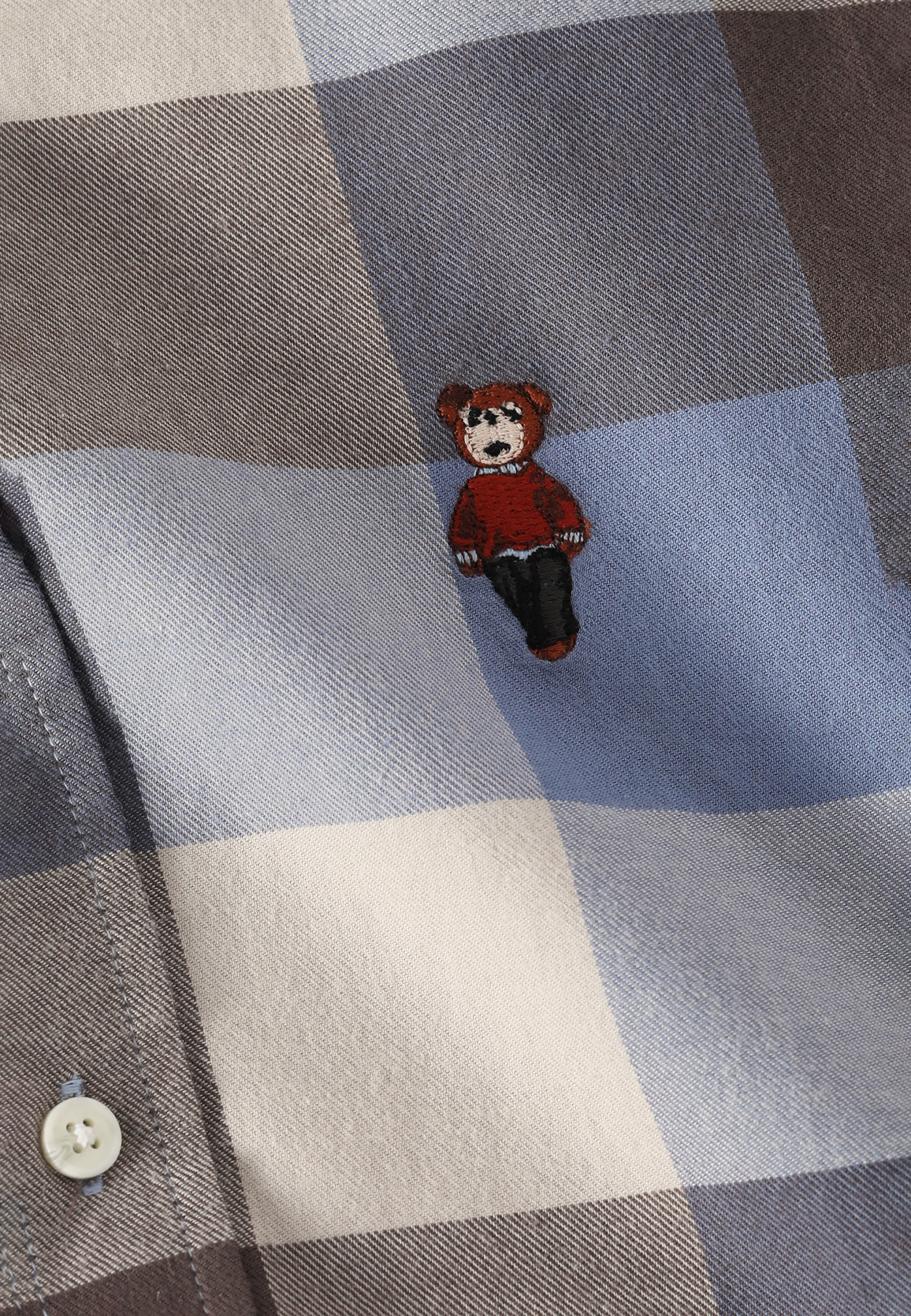 BAWEŁNIANA KOSZULA DZIECIĘCA W KRATĘ Z DŁUGIM RĘKAWEM FRANK KIDS MULTIKOLOR 2