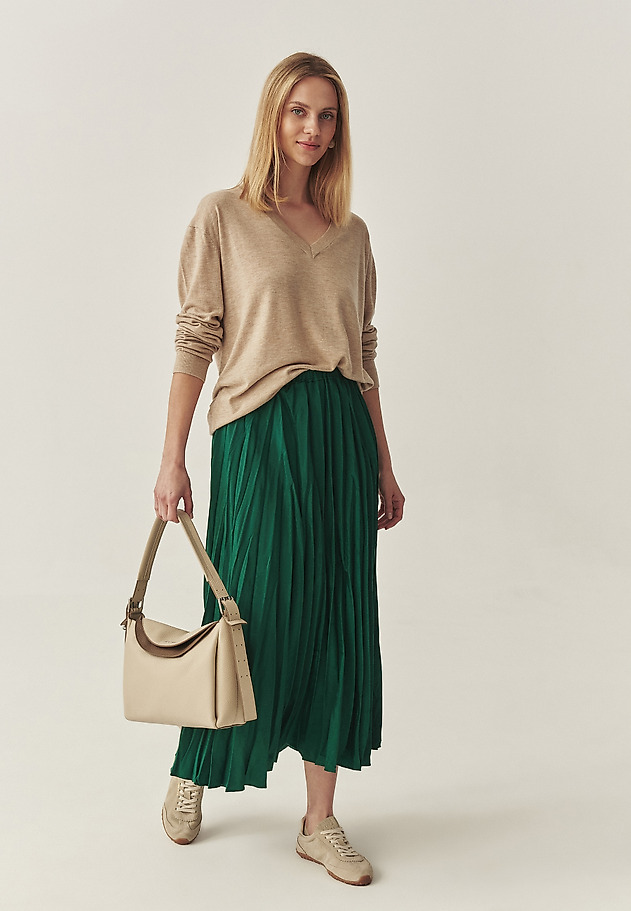 FITTED JUMPER WITH WOOL -TESS FITTED JUMPER WITH WOOL -TESS BEIGE 6
