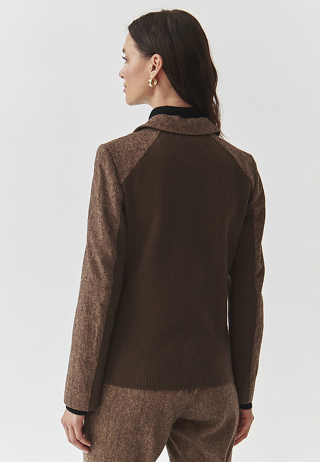LADIES' FABRIC JACKET WITH RIBBED INSERT — SUZIKA 1 LADIES' FABRIC JACKET WITH RIBBED INSERT — SUZIKA 1 MULTIKOLOR 4