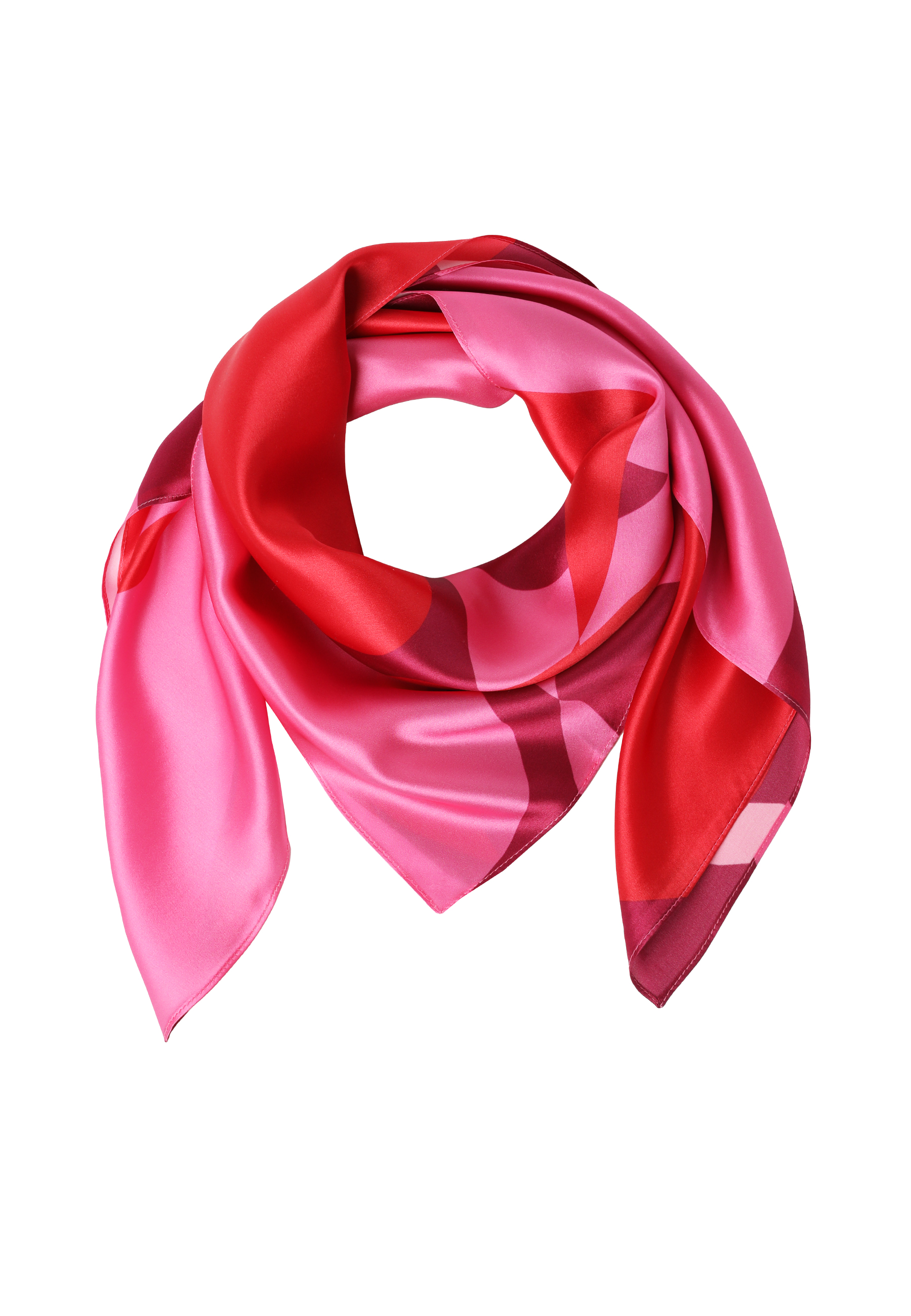 JEDWABNA CHUSTA W SERCA - LUMILA