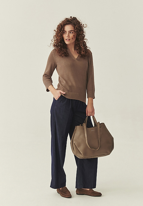 SWETER Z DOMIESZKĄ LNU - IVA SWETER Z DOMIESZKĄ LNU - IVA