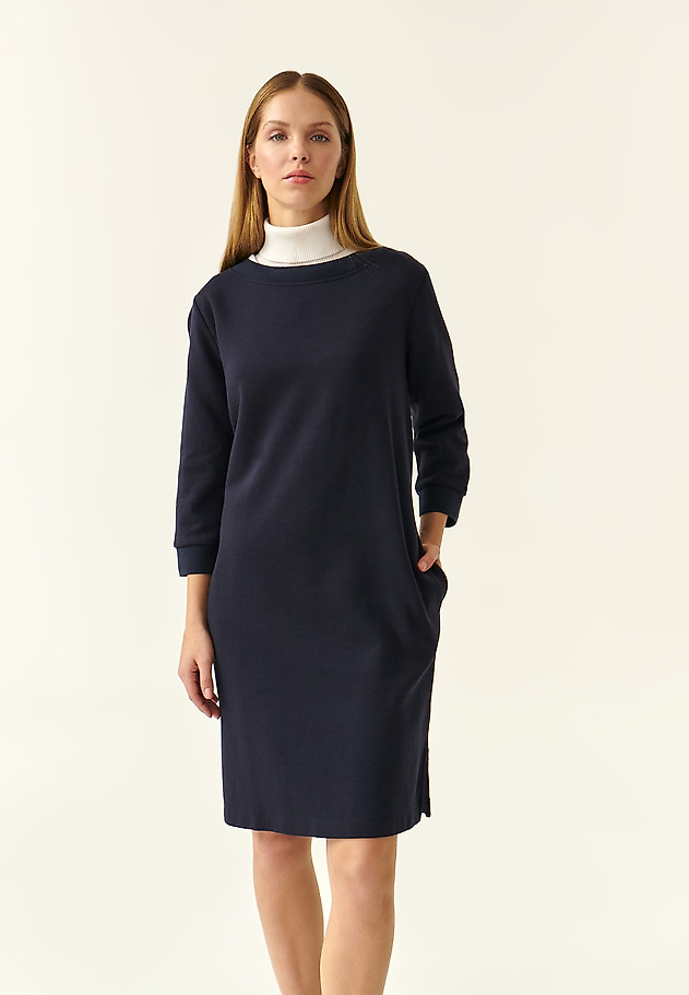 3/4 SLEEVE KNITWEAR DRESS NISOTO 3/4 SLEEVE KNITWEAR DRESS NISOTO GRANATOWY 2