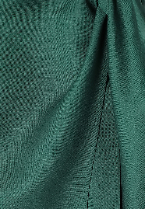 LADIES’ MIDI WRAP SKIRT - RITA 1 GREEN 2