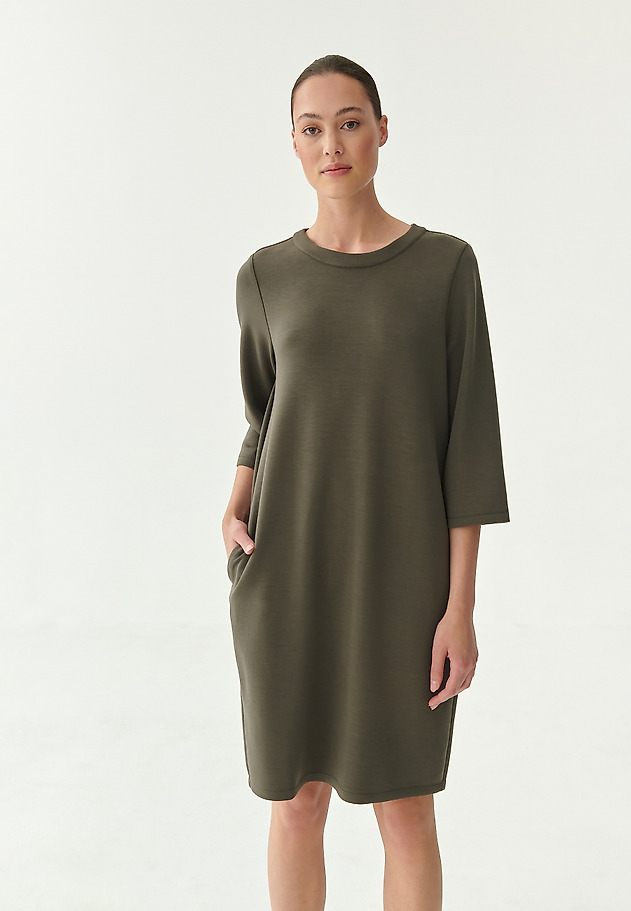 LADIES' SIMPLE DRESS ROSALIA LADIES' SIMPLE DRESS ROSALIA KHAKI 4