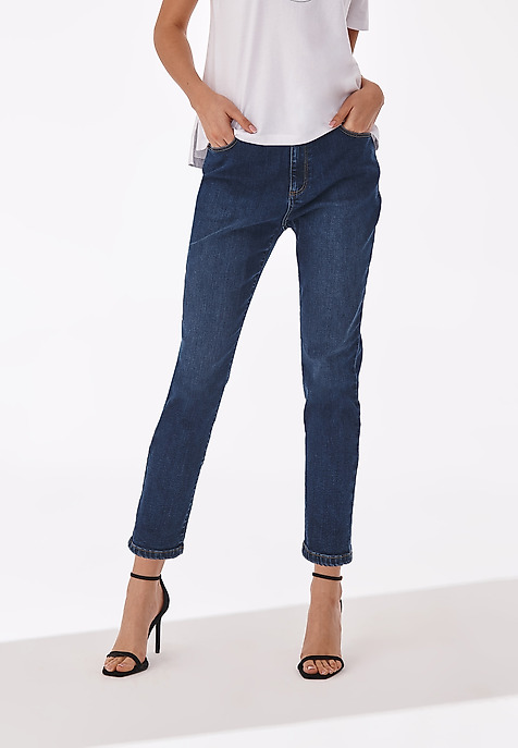 PANTALONI DE DAMĂ DENIM ZA ALBASTRU 2