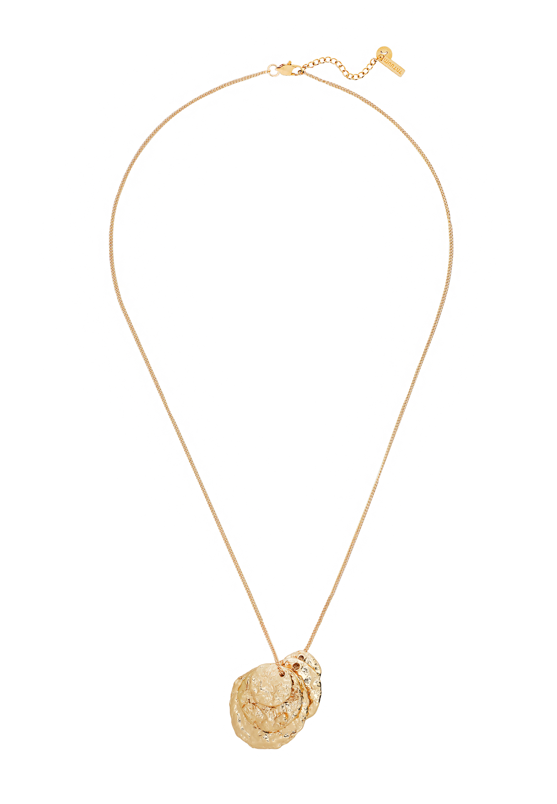 EFEKTOWNY NASZYJNIK Z WISIORKAMI - COINI SZARY 2