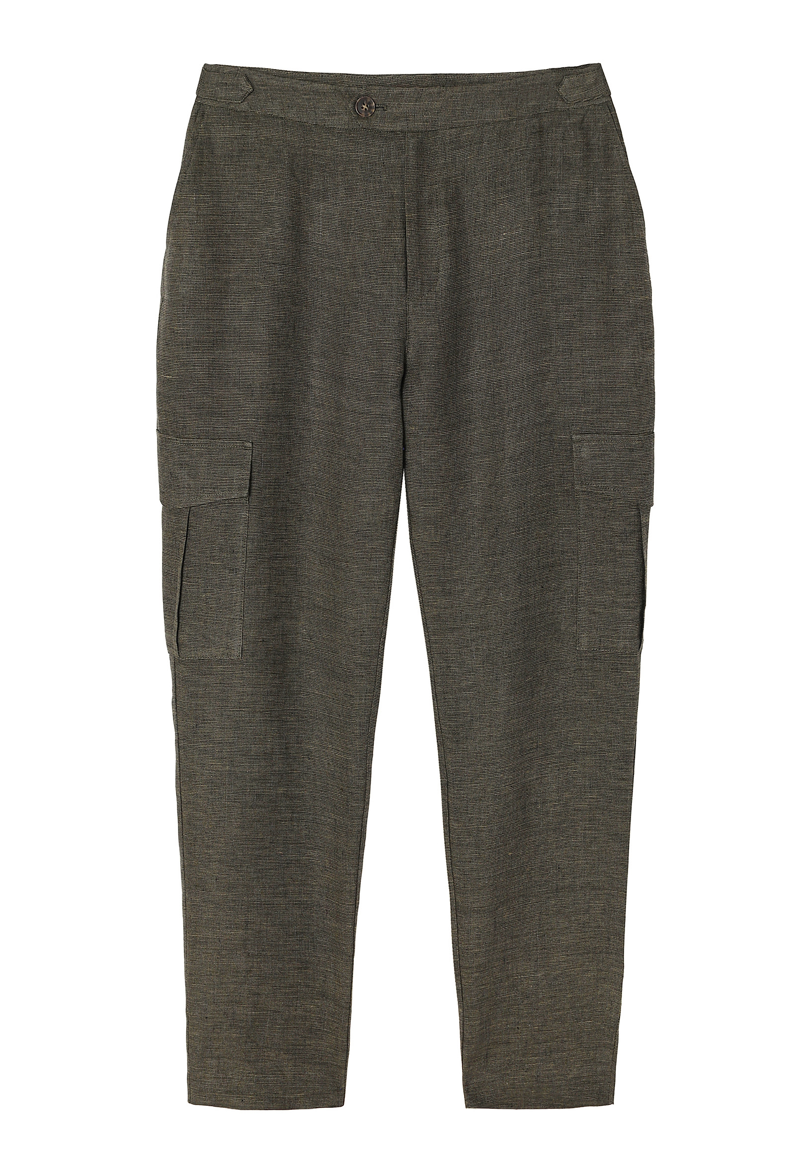 PANTALONI DE DAMĂ, DIN IN, CU BUZUNARE ÎNCĂPĂTOARE - ALTI 1 PANTALONI DE DAMĂ, DIN IN, CU BUZUNARE ÎNCĂPĂTOARE - ALTI 1 VERDE 96972
