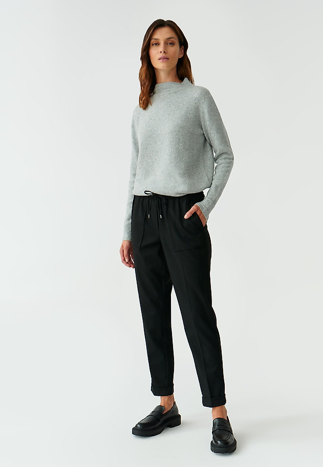 LADIES’ TROUSERS WITH TIE SANI LADIES’ TROUSERS WITH TIE SANI CZARNY 1
