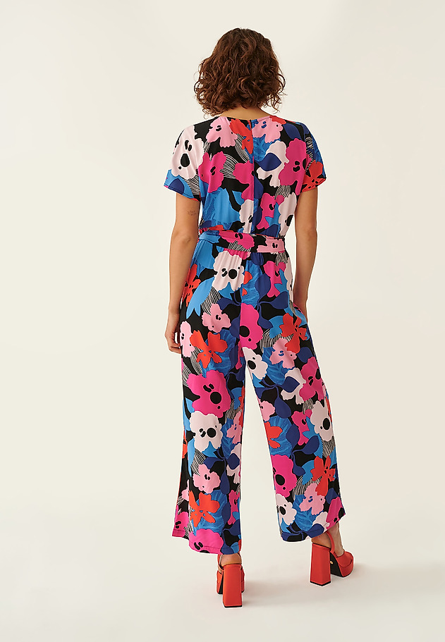LADIES' OVERALLS IN FLOWER PRINT KOREKI LADIES' OVERALLS IN FLOWER PRINT KOREKI MULTIKOLOR 2