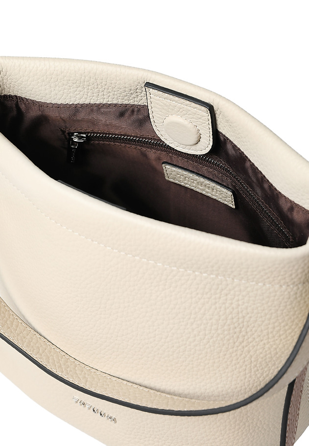 WOMEN'S LEATHER BAG - INFINITY WOMEN'S LEATHER BAG - INFINITY BEIGE 5