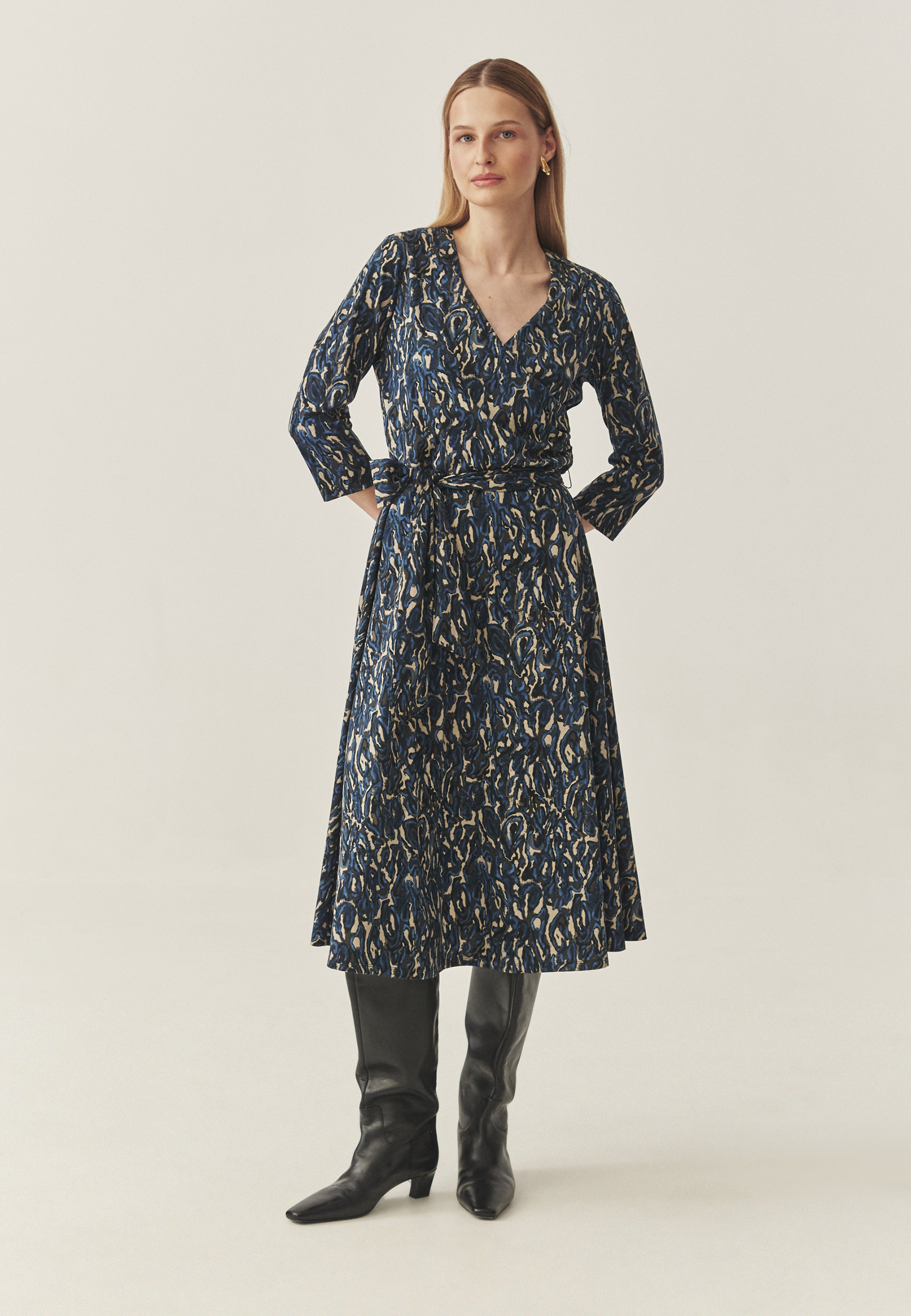 ROCHIE MIDI FEMININĂ CU DESIGN ORIGINAL - IGA MULTICOLOR 2