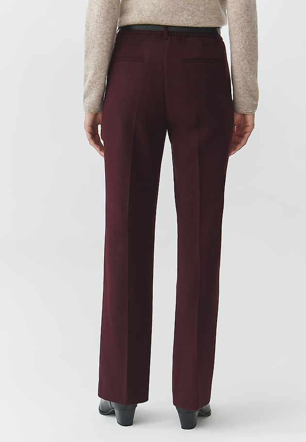 LADIES' FABRIC TROUSERS WITH EDGE AND STRAIGHT LEG — LAURANIA 2 LADIES' FABRIC TROUSERS WITH EDGE AND STRAIGHT LEG — LAURANIA 2 PURPLE 3