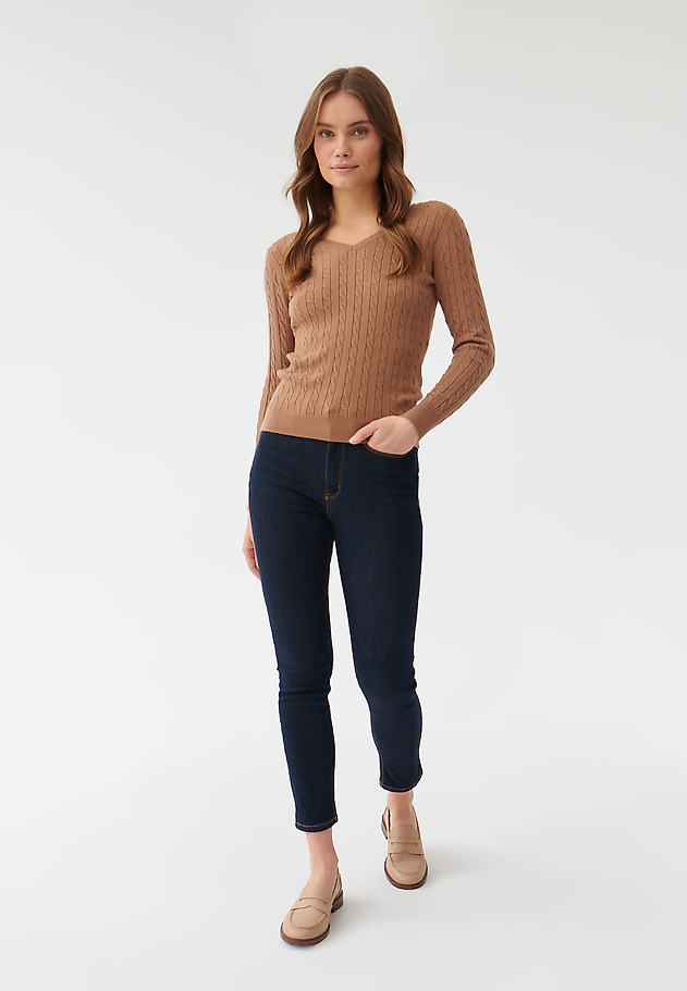 SWETER DAMSKI W SEREK WIRO SWETER DAMSKI W SEREK WIRO BEŻOWY 2