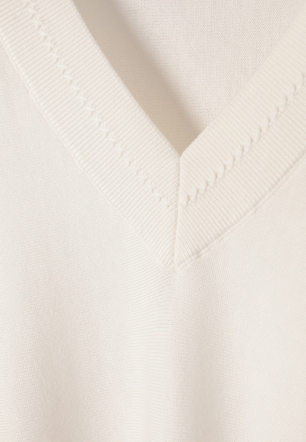LOOSE JUMPER MADE FROM A BREATHABLE COTTON BLEND - ASEL LOOSE JUMPER MADE FROM A BREATHABLE COTTON BLEND - ASEL ECRU 6