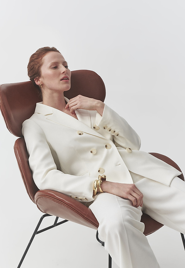 WIDE-LEGGED SUIT TROUSERS - ZARIANA 3 WIDE-LEGGED SUIT TROUSERS - ZARIANA 3 ECRU 5