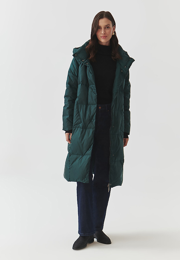 LADIES' FABRIC COAT WITH FILLING — MORENA LADIES' FABRIC COAT WITH FILLING — MORENA ZIELONY 2