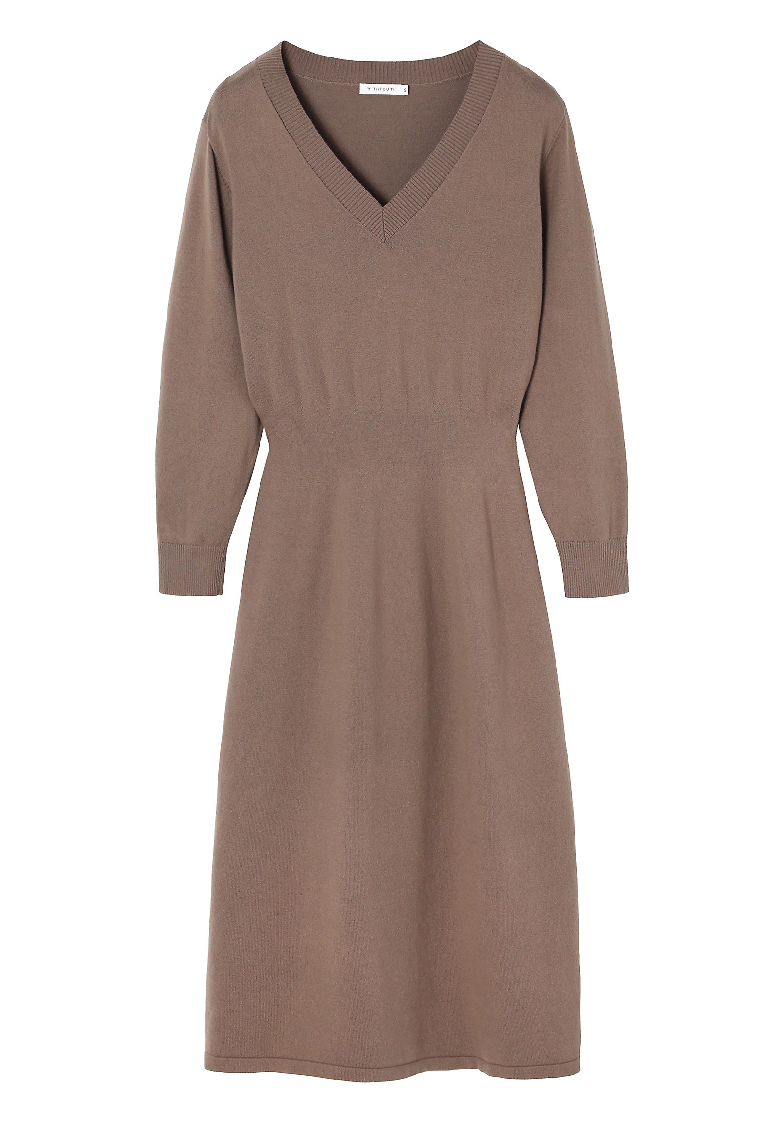 FITTED YARN MIDI DRESS — JASMINE FITTED YARN MIDI DRESS — JASMINE BEIGE 101838