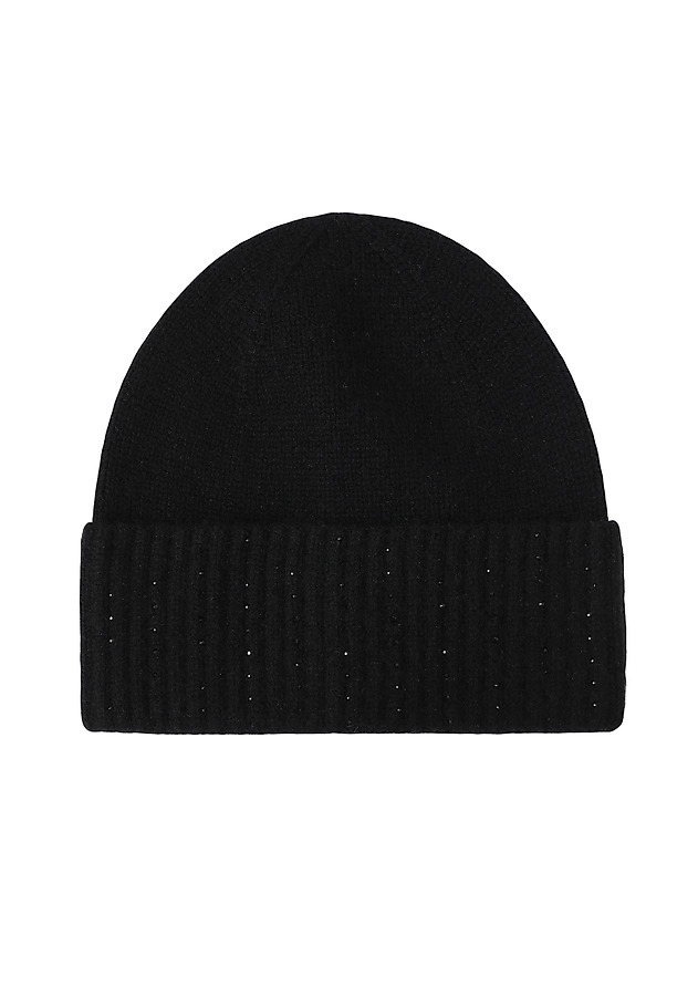 BLACK WOOL AND CASHMERE HAT - BIDIQA BLACK WOOL AND CASHMERE HAT - BIDIQA BLACK 2