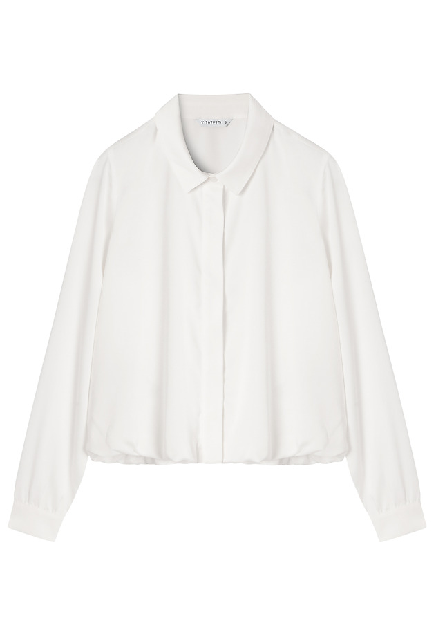 BOMBER-STYLE SHIRT IN AIRY FABRIC - KAREN BOMBER-STYLE SHIRT IN AIRY FABRIC - KAREN ECRU 6