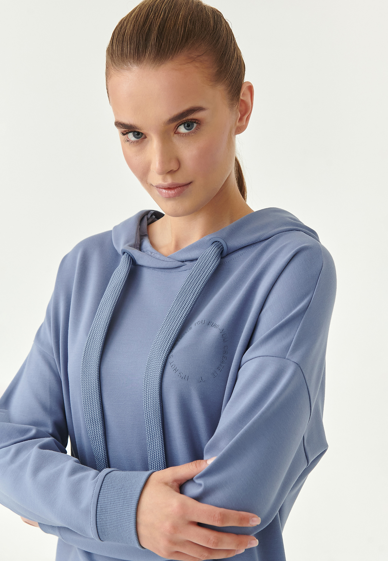 LADIES' HOODED DRESS PINTO LADIES' HOODED DRESS PINTO BLUE 81926