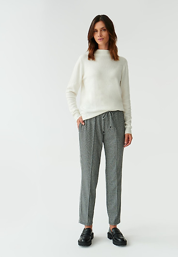 LADIES’ TROUSERS IN SMALL CHECK PATTERN BIZO LADIES’ TROUSERS IN SMALL CHECK PATTERN BIZO