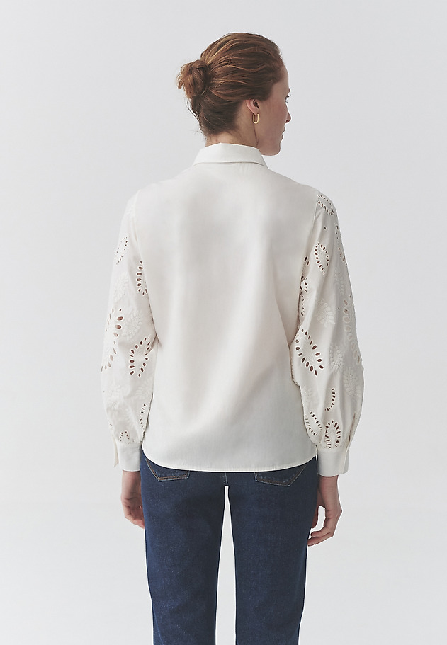 COTTON SHIRT WITH EMBROIDERY -CLEMENTINE COTTON SHIRT WITH EMBROIDERY -CLEMENTINE ECRU 5