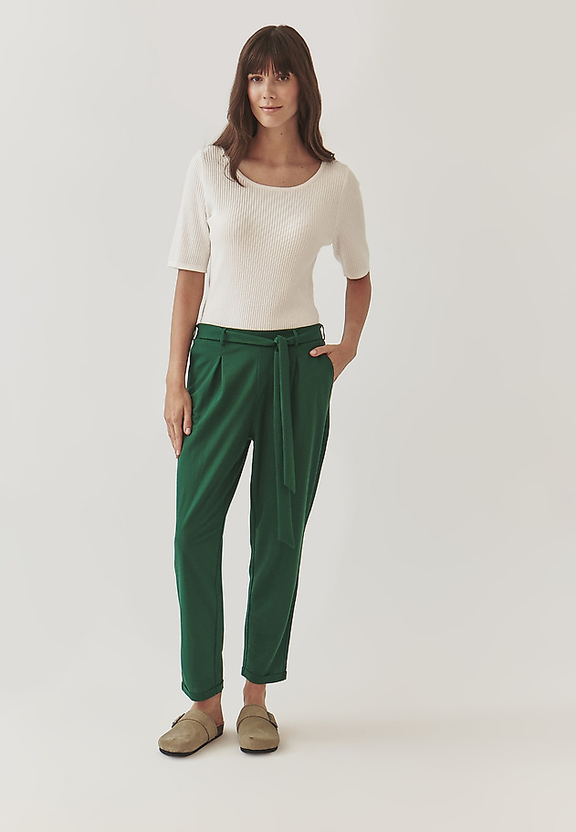 LADIES’ FITTED RIBBED SWEATER - RIBA LADIES’ FITTED RIBBED SWEATER - RIBA ECRU 2