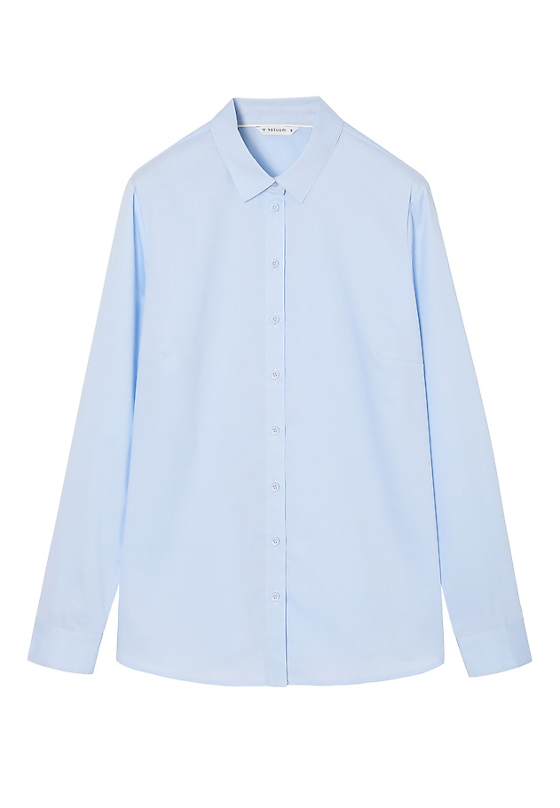 COTTON SHIRT WITH WAISTBAND — ELISHA COTTON SHIRT WITH WAISTBAND — ELISHA NIEBIESKI 9