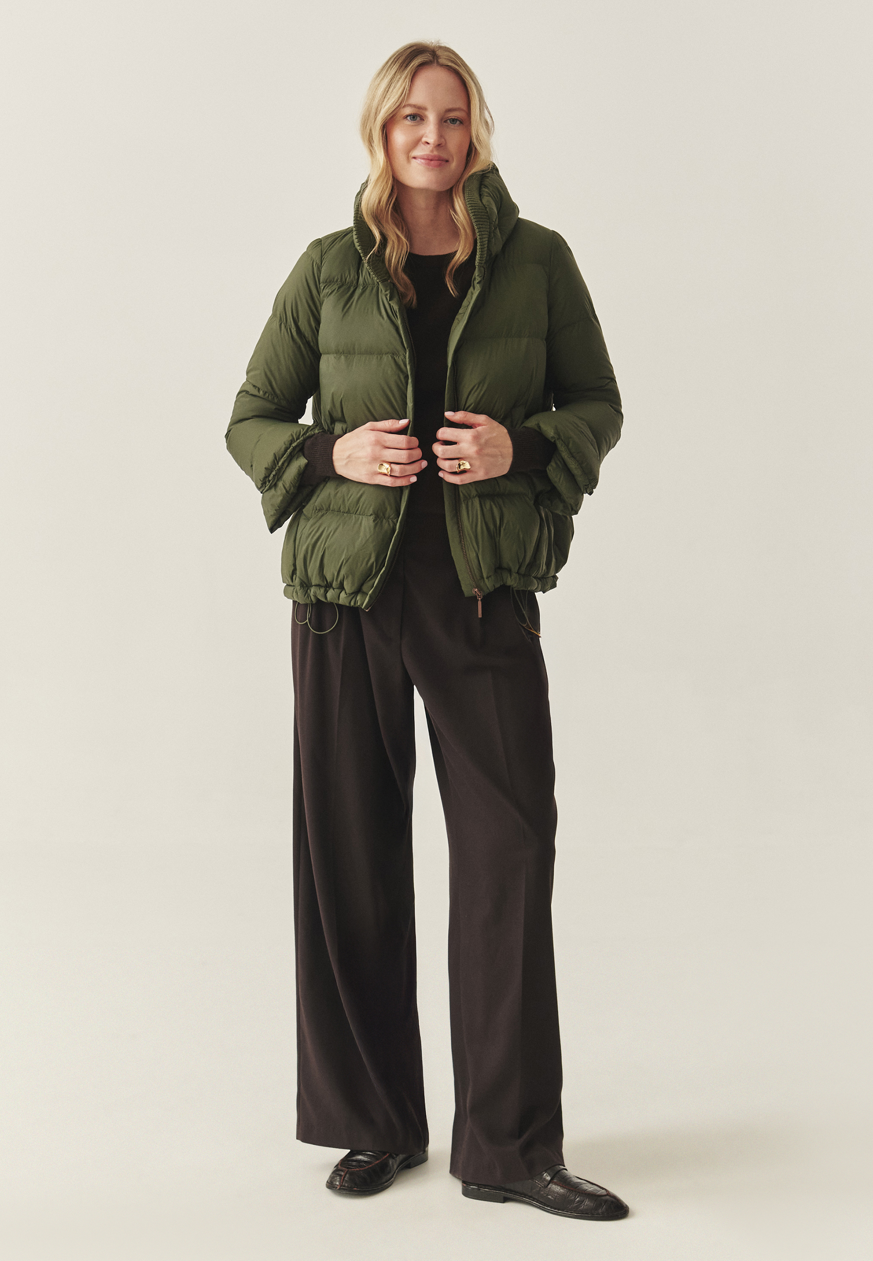 JACKEȚĂ CU GULER ÎNALT - BUBO VERDE 2