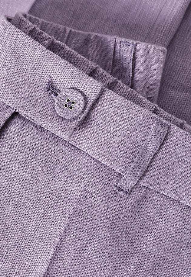 LINEN TROUSERS WITH STRAIGHT LEG — IMI 1 LINEN TROUSERS WITH STRAIGHT LEG — IMI 1 FIOLETOWY 6