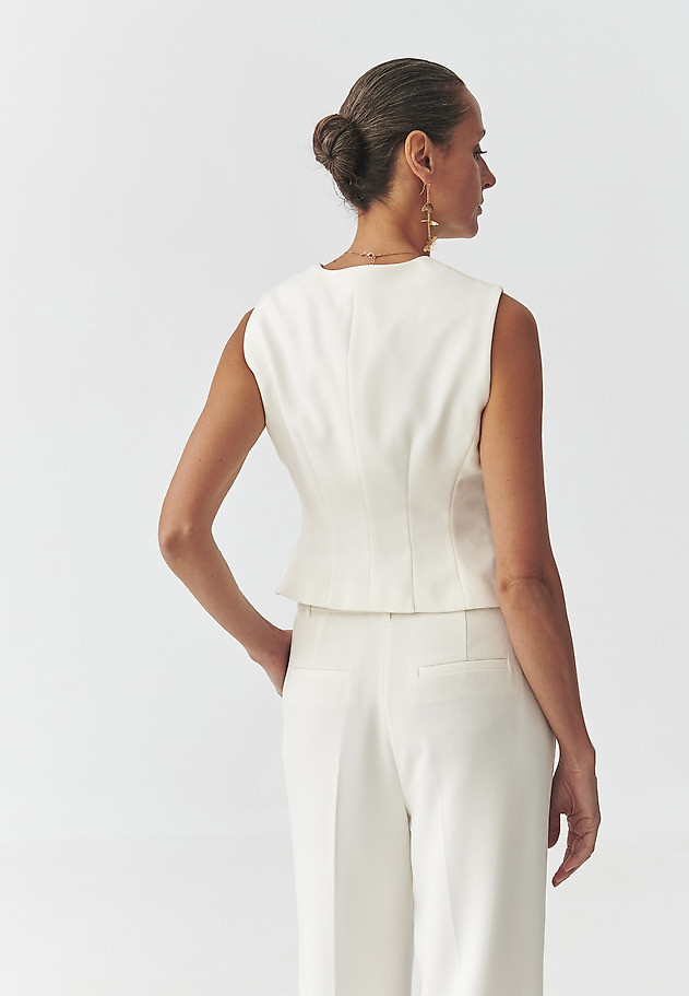 SUIT WAISTCOAT — RONITA 6 SUIT WAISTCOAT — RONITA 6 ECRU 3