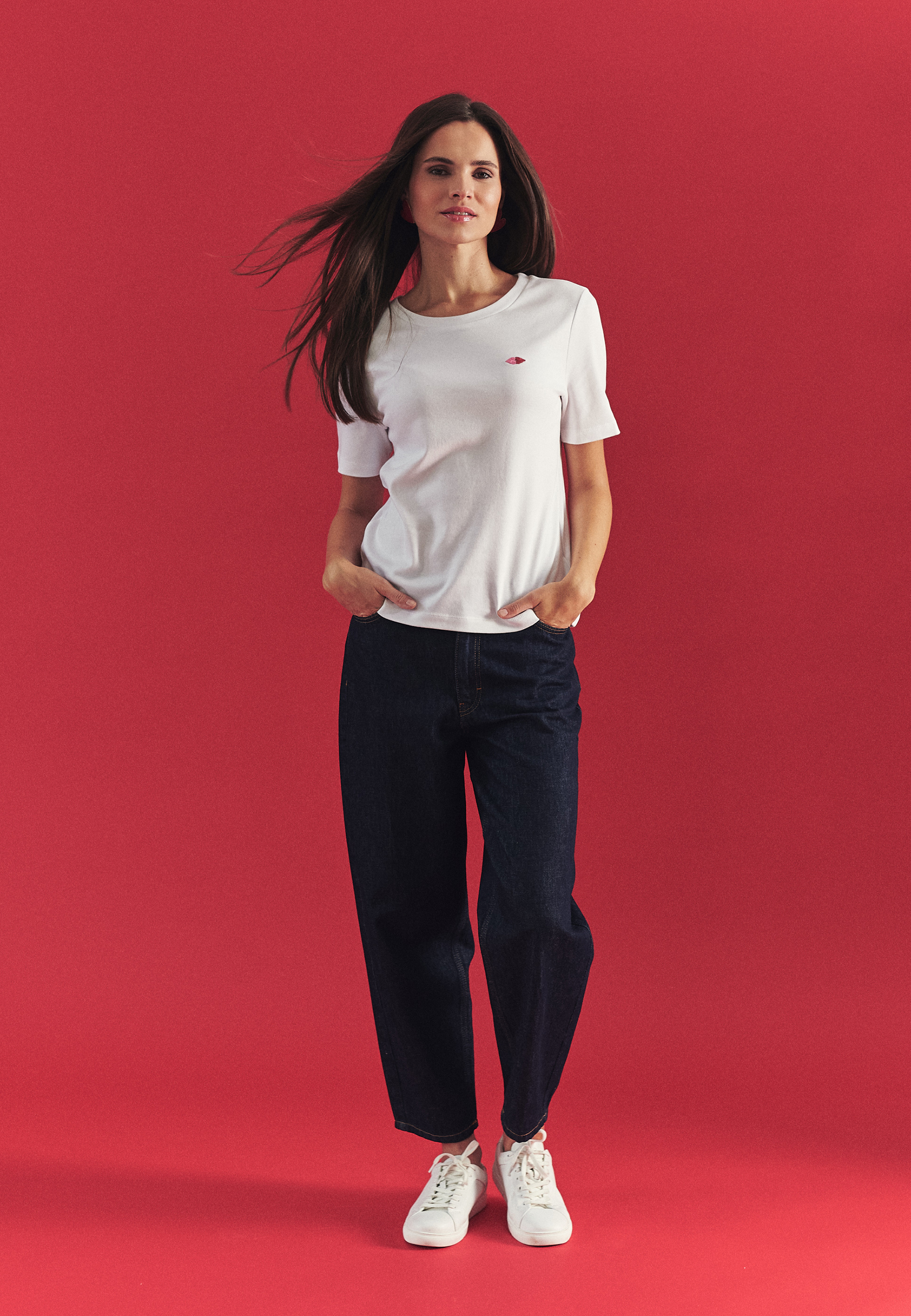 DENIMOWE SPODNIE MOM FIT - AURA