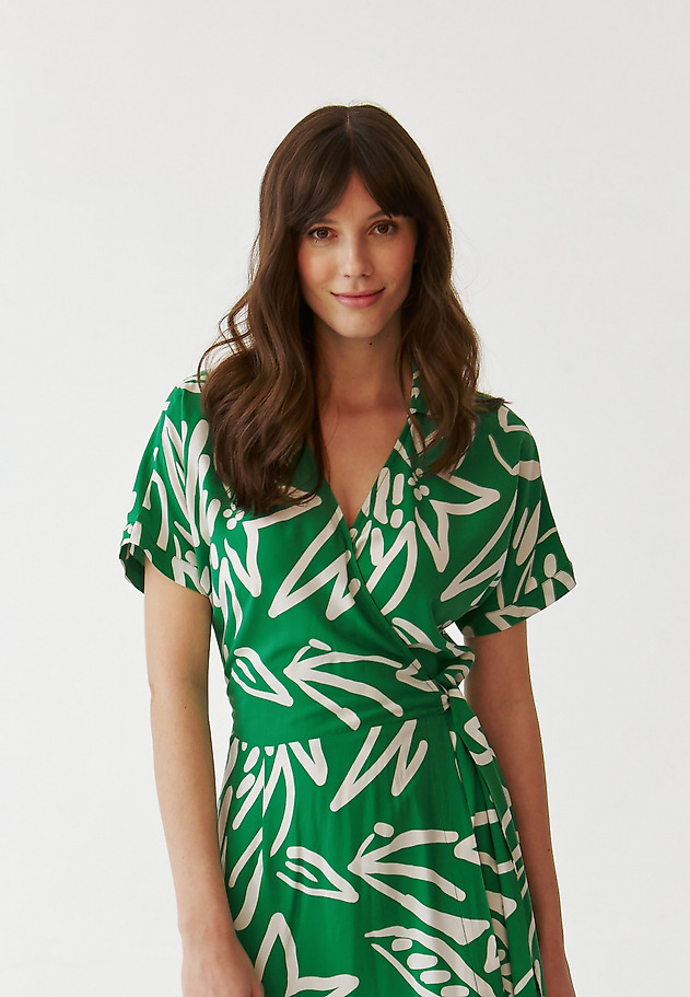 LADIES’ PATTERNED WRAP DRESS - ZERWI LADIES’ PATTERNED WRAP DRESS - ZERWI MULTIKOLOR 3
